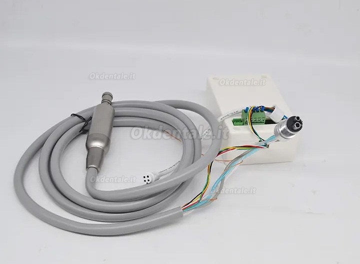 Micromotore elettrico brushless integrato con fibra ottica LED per poltrona odontoiatrica